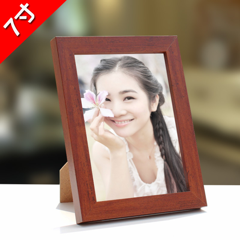 7inch Small White Bedroom Ornaments 7inch Natural Wood Photo Frames Ins-Style Wooden Calligraphy Display Frames Wholesale Picture Frames