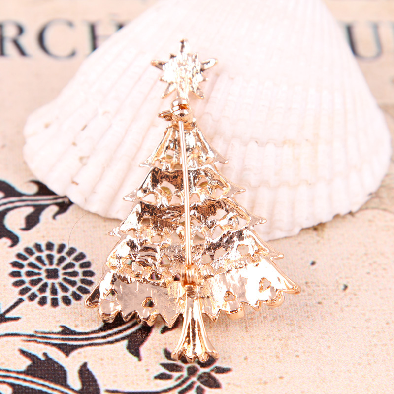 Broche coréenne mignonne en diamant coloré pour sapin de Noël Harajuku, badge avec boucle de poitrine, accessoires pour femmes_voghion.com