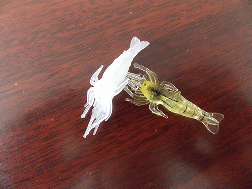 Wholesale bionic glow-in-the-dark fake shrimp lure 4cm soft shrimp with hook fishy smell fake lure lure tip-up bait