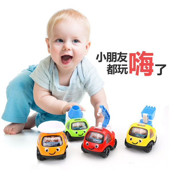 Inertia big children's cartoon small toy car