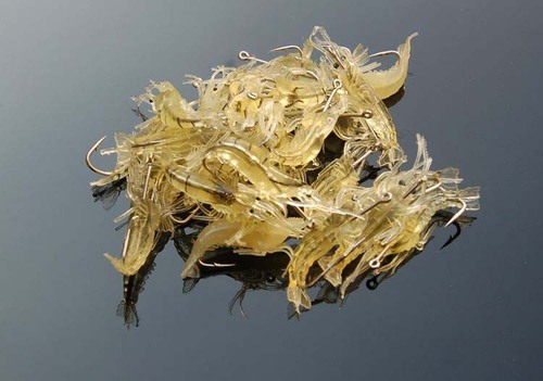 Wholesale bionic glow-in-the-dark fake shrimp lure 4cm soft shrimp with hook fishy smell fake lure lure tip-up bait