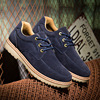 Low casual footwear English style for leisure for leather shoes