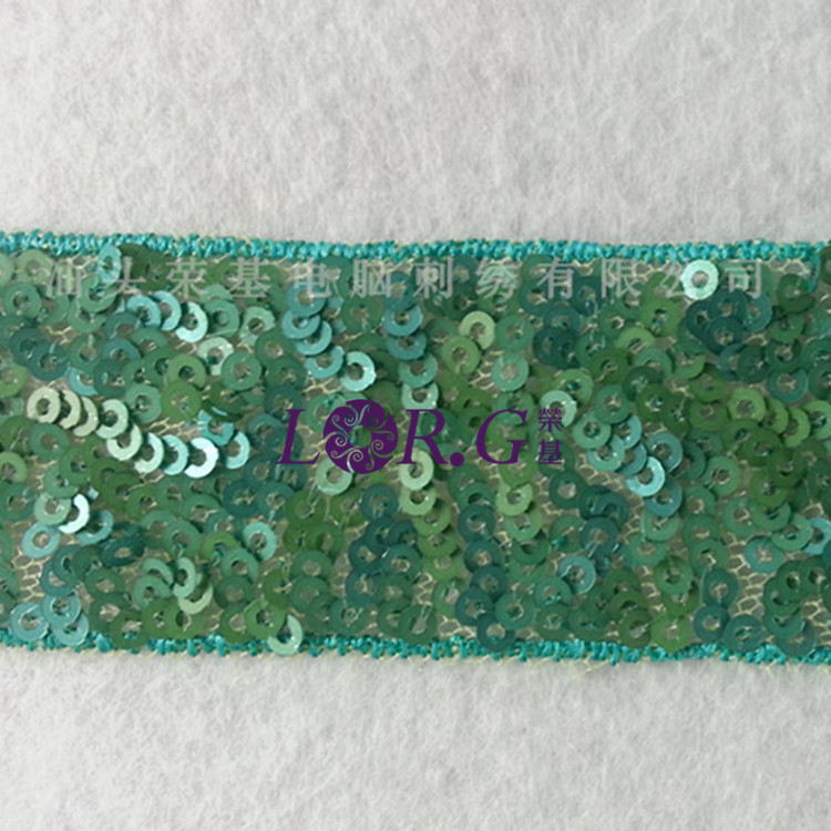 DIY花边珠片绣花边 2mm珠片条码时装辅料头饰