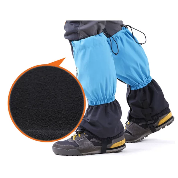 JUNGLE KING Adult Lengthened Fleece Waterproof Warm Foot Cover Genuine Leg Protection Sand Cover Outdoor Mountaineering
