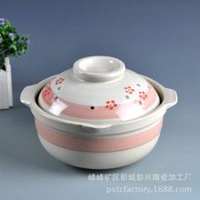 砂锅炖锅陶瓷炖肉汤锅 耐高温手绘陶瓷砂锅土砂锅批发 厂家直销