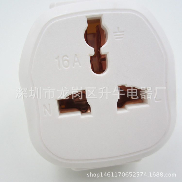 Ventas directas de fábrica (rotación) Convertidor de dos enchufes estándar nacional, enchufe de conversión de viaje plano de tres orificios, enchufe de conversión múltiple