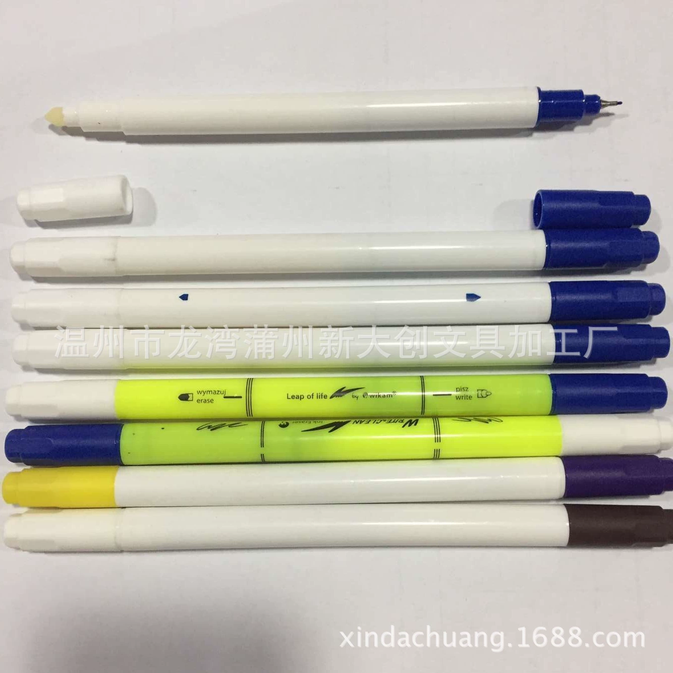 Вэньчжоу акварельной кисти кисти ручка с двумя головками изменения цвета