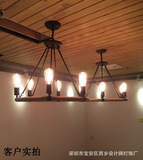 Ретро люстра, кофейный креативный светильник для гостиной, оптовые продажи, в американском стиле