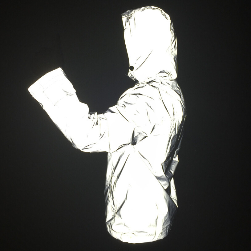 Men's Clothing outdoor sports reflective jackets, large size, hooded, fully reversed Harajuku hip hop windbreakers_ipsvogv.com