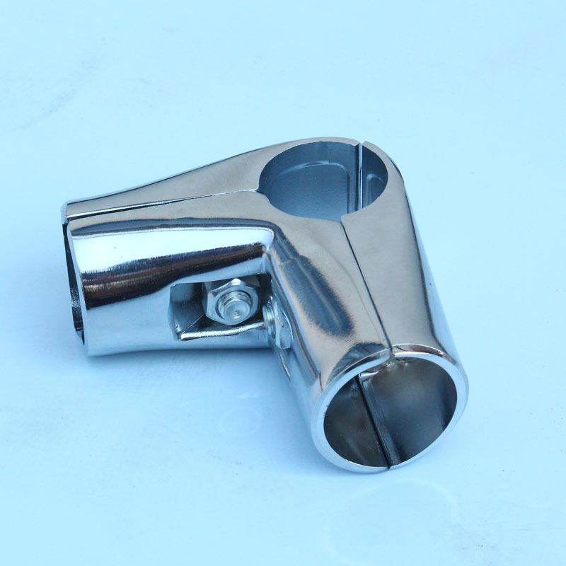 厂家直供双杆晾衣架全套配件铝管夹金属连接件管码批发夹紧接头