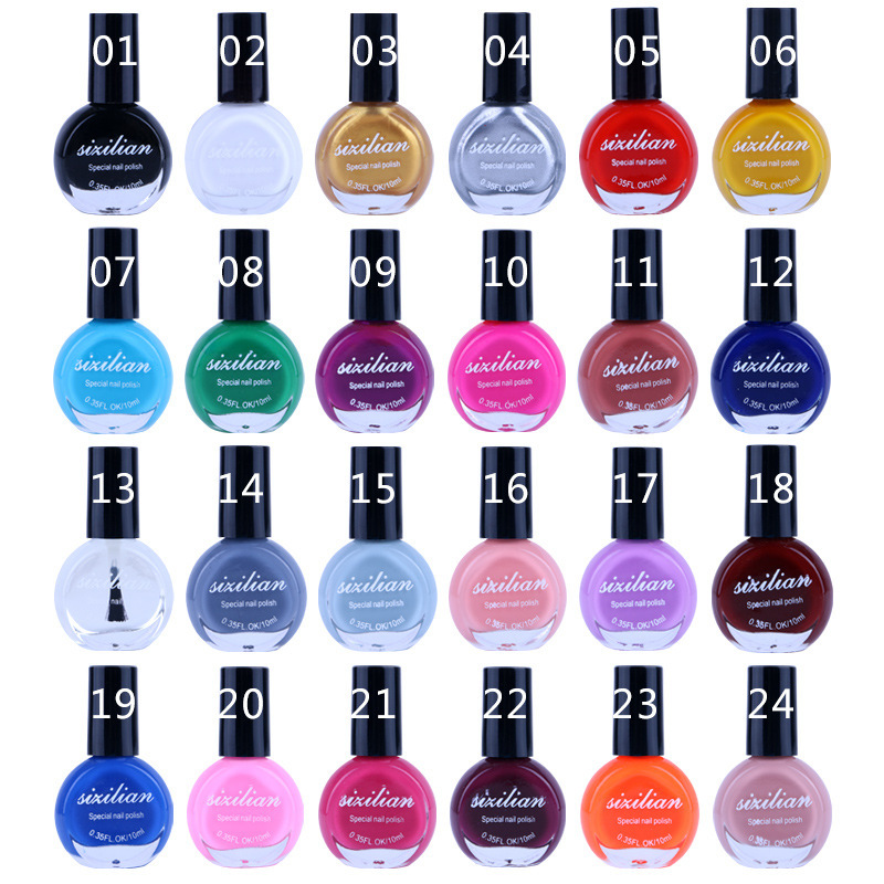 Nail Art Printing Oil No-Bake Transfer Oil Painted Nail Polish Printing Special Genuine Nail Polish 22 Colors Factory Direct Sale