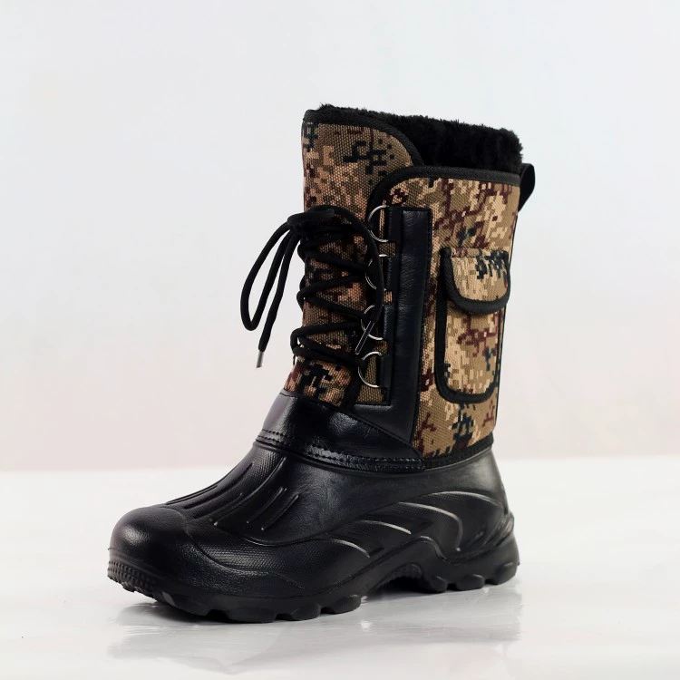 Men's Snow Boots, Insulated Waterproof Outdoor Boots, Lightweight 1.1 kg, Sizes 37–46