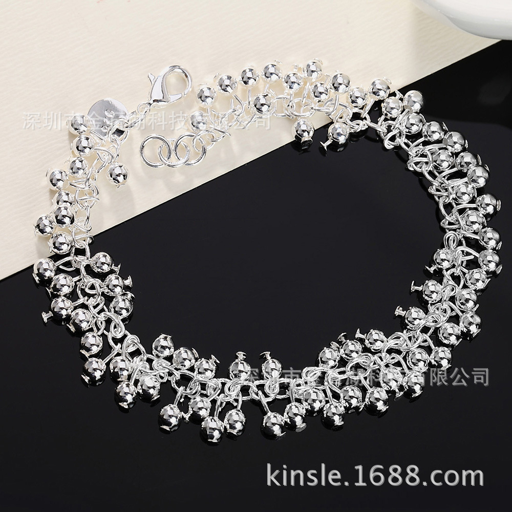 Directo de fábrica Chapado en plata de Europa y América joyería caliente al por mayor de moda exquisita moda luz pulsera de uva