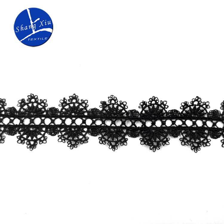 水溶蕾丝花边 涤光丝刺绣条码 DIY花边辅料 立体镂空绣花连条