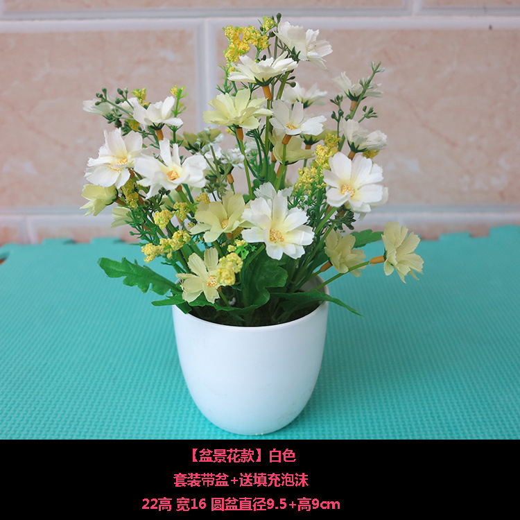 Venta al por mayor resina flor artificial flor traje casa artesanía decoración flor artificial Flor de seda artificial planta bonsai decoración mesa