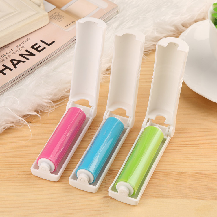 Pequeño tamaño plegable lavable removedor de pelusa ropa portátil mascota pelo removedor alfombra cama hoja cepillo de pelo