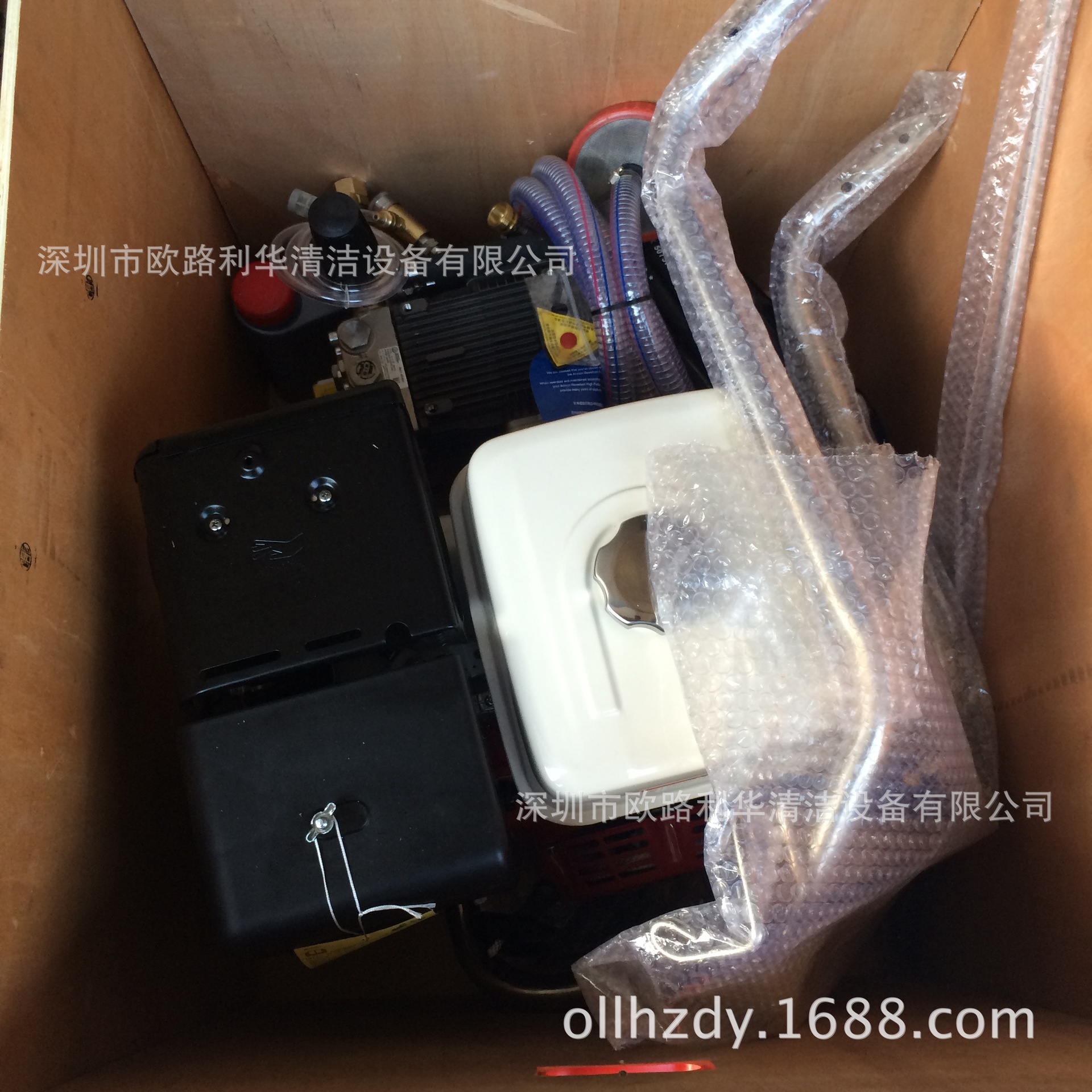 垃圾中转站电瓶启动汽油高压清洗机