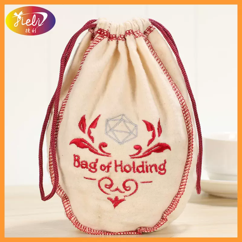 厂家定制金口珠宝束口绒布袋包装袋木佛珠圆底植绒束口袋收纳首饰