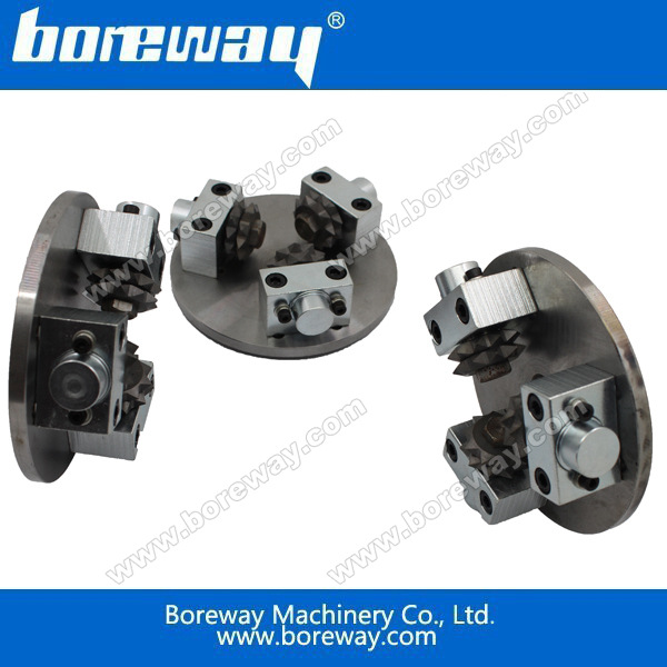 D125*3T*M14 整体式荔枝磨盘 星型齿荔枝面合金磨盘