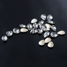 手机壳美甲DIY K9水晶异形钻水滴型尖底切割服装饰品配件工厂直发