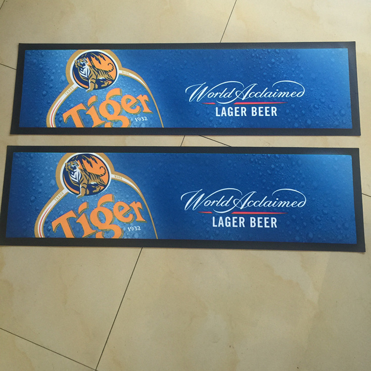 厂家供应无纺布橡胶酒吧垫 PVC塑料软胶吧台垫