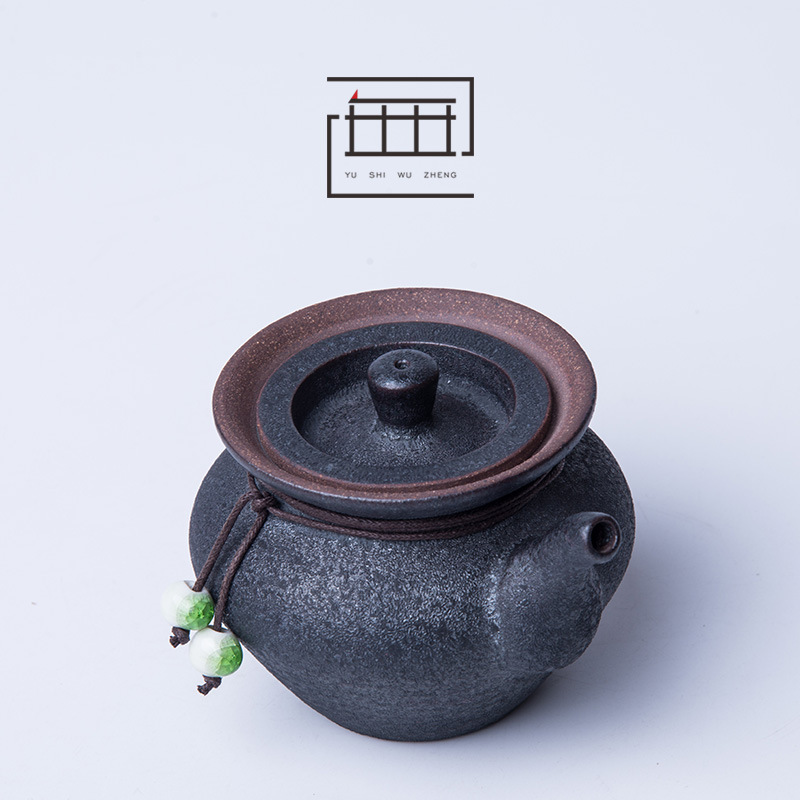 Japanese Style Silent Hand-held Pot Silver Spot Kiln Change Handmade Creative Stoneware Teapot Carving Kung Fu Tea Set Ceramic Single Pot Japanese Style Silent Hand-held Pot Silver Spot Kiln Change Handmade Creative Stoneware Teapot Carving Kung Fu Tea Set Ceramic Single Pot