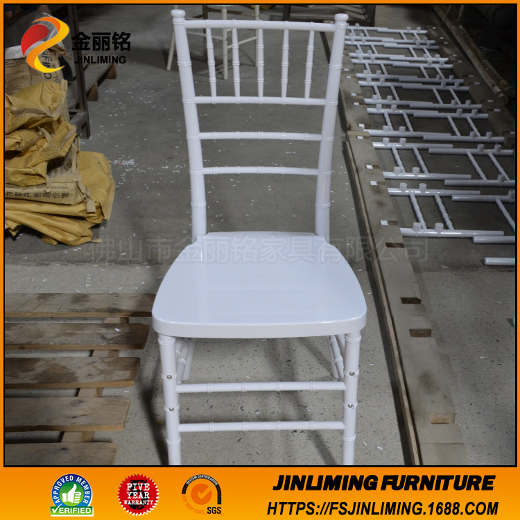 Fábrica al por mayor de plástico acrílico Silla de bambú PC cristal transparente banquete Silla de boda resina Hotel Silla de comedor