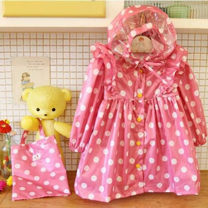 Cross -Bordder Dot Dots, Ruffled Princess Rain, Flip мягкая сумка Enbihouse Girl Wave Dot Painecoat