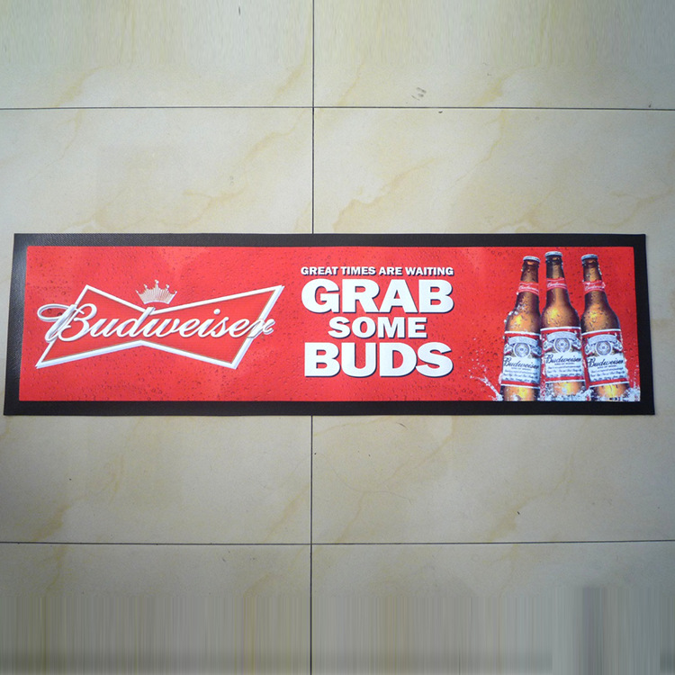 厂家供应 多款式橡胶酒吧垫 PVC塑料树脂吧台垫