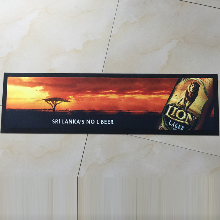 厂家供应PVC软胶长方形橡胶酒吧垫批发树脂吧台垫