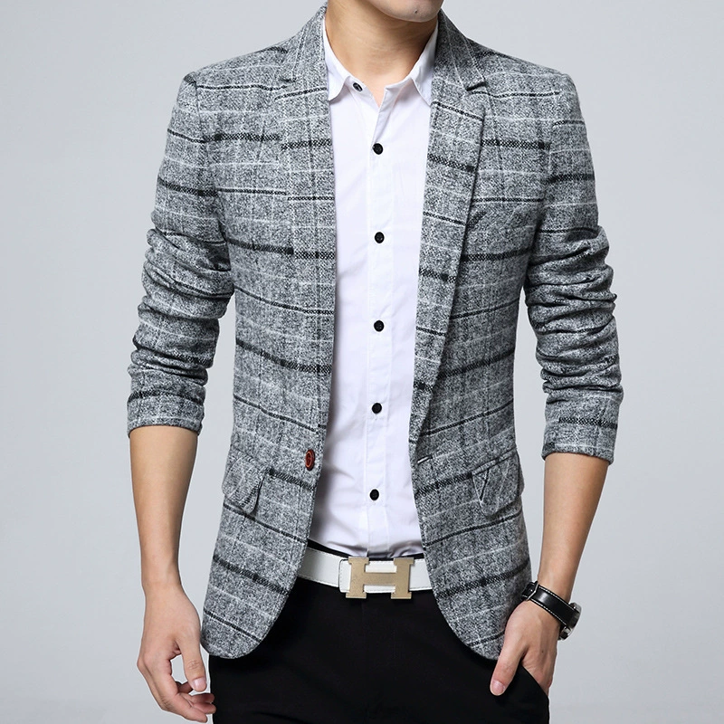 Demi-season classic suit jacket for leisure, Korean style