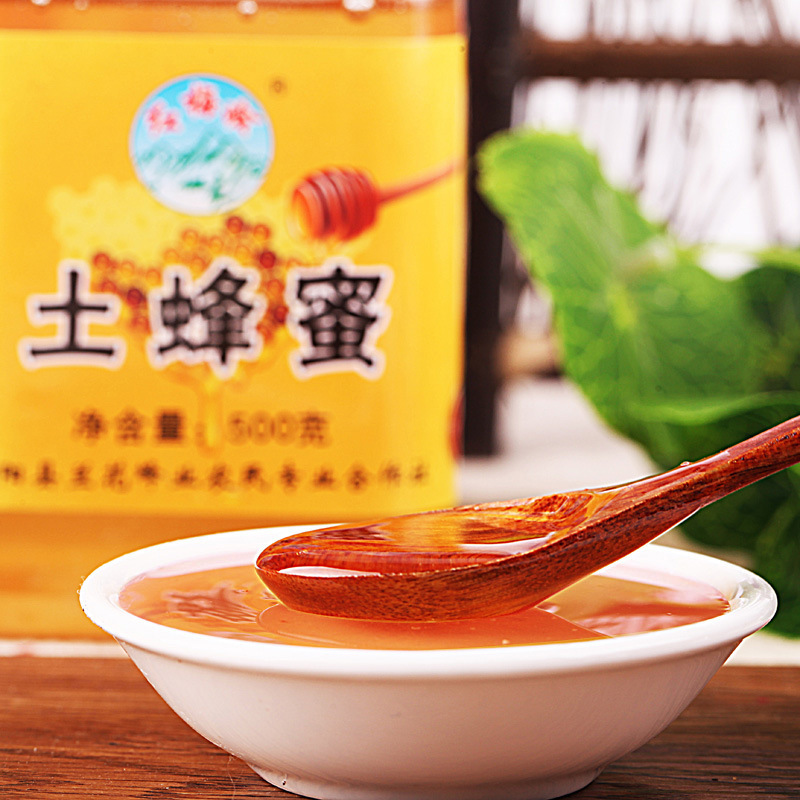 Earth honey deep mountain liquid Baihua original honey wholesale bottle 500g one-piece delivery place of origin direct sales shopkeeper recommend