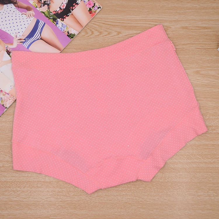 90-170 pounds of ladies Modal underwear lace middle-aged women pure cotton sexy medium high waist flat trousers 8105