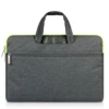 With zipper, green