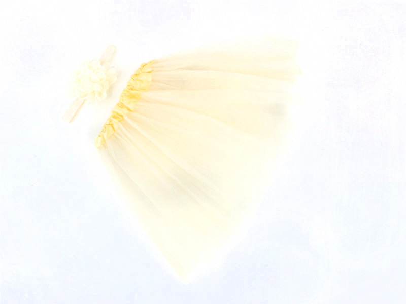 Nuevos niños gasa flor bebé traje bebé fotografía gasa falda pettiskirt niños Tutu falda pelo banda traje