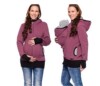 Kangaroo, demi-season sweatshirt with hood for mother, European style, three in one, wholesale