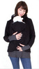 Kangaroo, demi-season sweatshirt with hood for mother, European style, three in one, wholesale