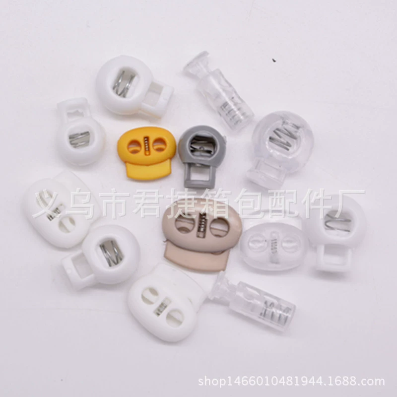 Оптовая продажа пластиковая пружинная пряжка цветная экологически чистая прозрачная веревка пряжка белая свинья носовая пряжка