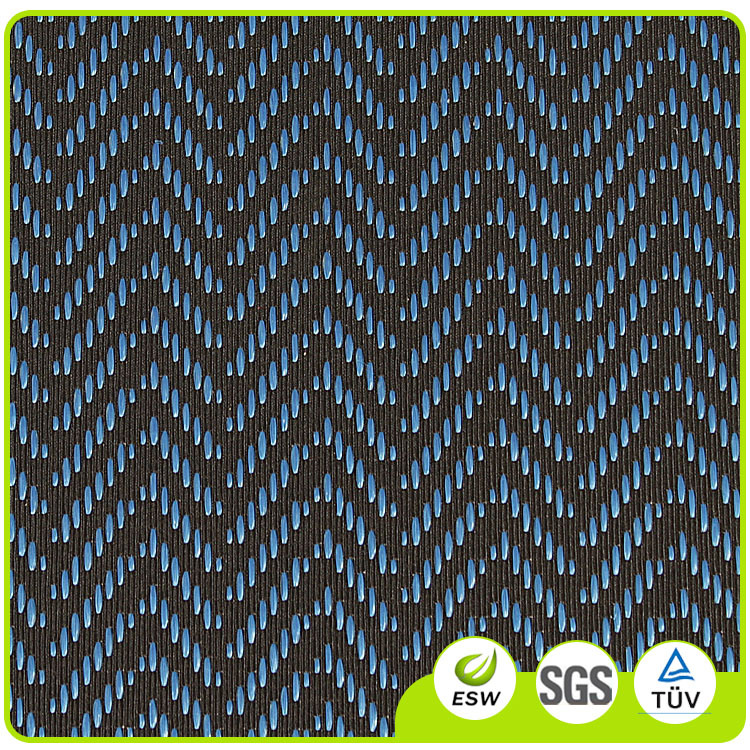 批发工艺PP/PU编织面料 PP条纹草编布 室内装饰面料