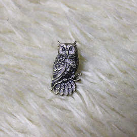 锌合金属电镀猫头鹰装饰标 包装五金小配件 个性五金铭牌异形标牌