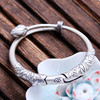 Classic accessory, matte bracelet, wholesale, silver 999 sample, 057182W