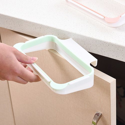 Yiyue Panda kitchen rack hanging garbage bag holder household cabinet door rear rag hanging rack garbage rack