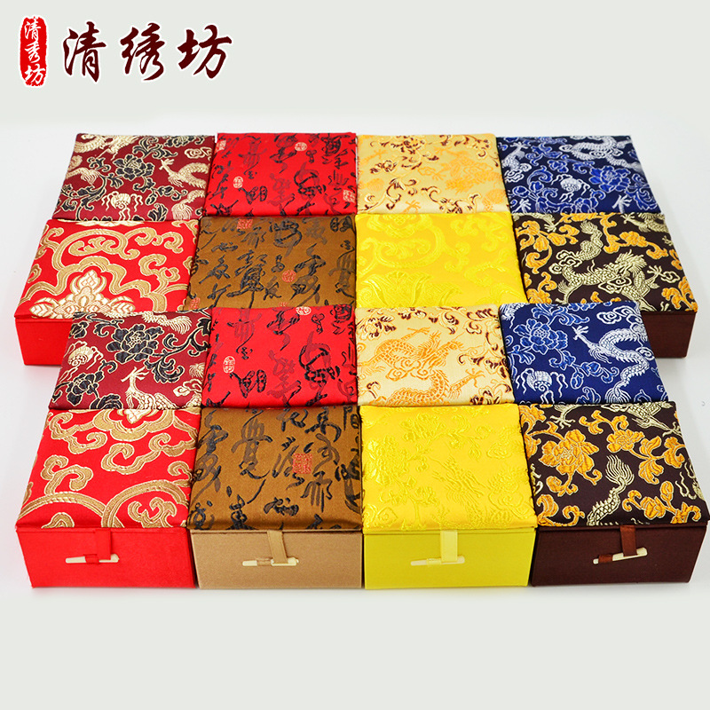 供应三五丝锦盒 把件礼品包装盒饰品佛珠文玩装饰盒珠宝盒批发