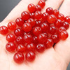 Red accessory, round beads, wholesale
