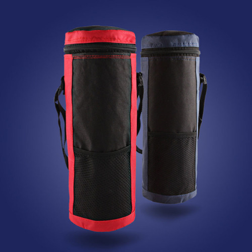 Cross-border European and American fashion and personality Oxford cloth round ice bag for home portable folding 1.5L thermos cup sleeve cylindrical type