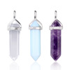 Quartz, organic agate crystal, bullet, necklace, pendant, wholesale