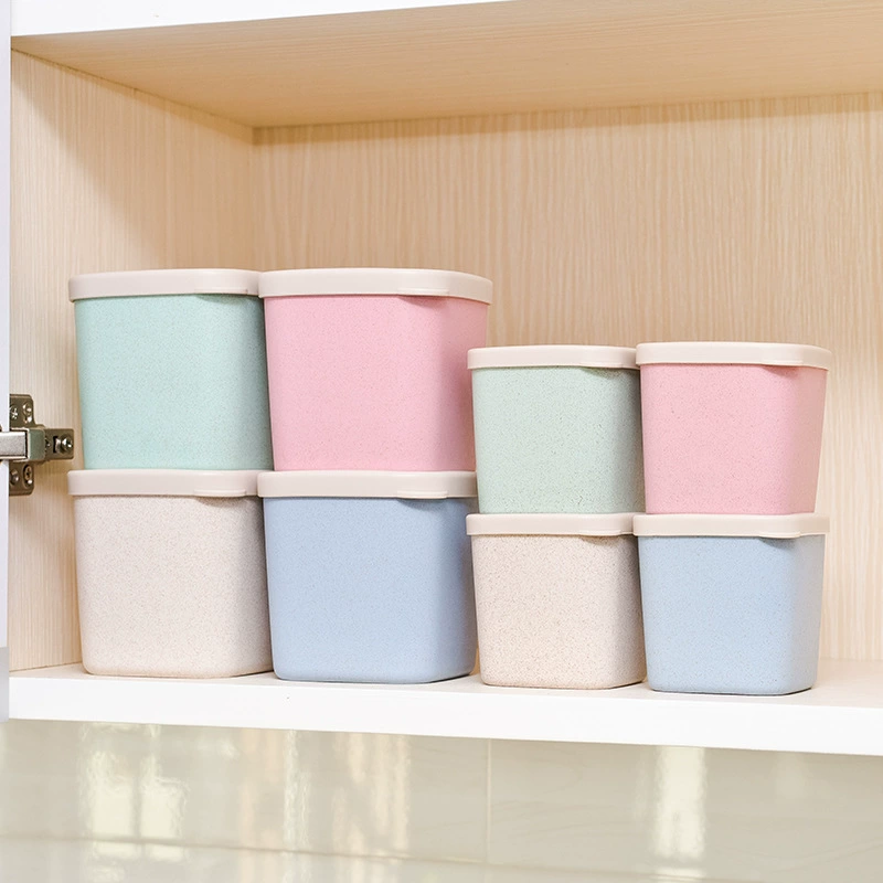 崇航 Nordic wheat straw preservation box seal tank storage box seasoning box