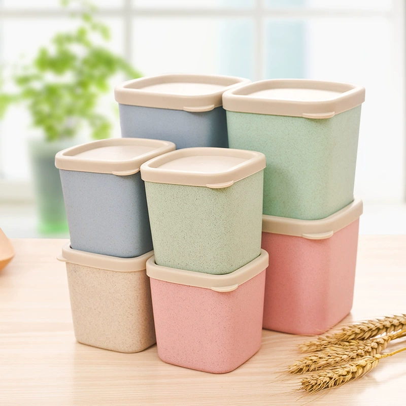崇航 Nordic wheat straw preservation box seal tank storage box seasoning box