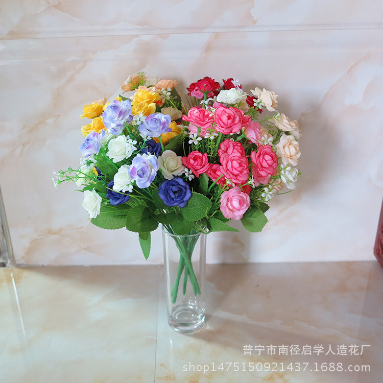 Simulated Rose Bouquet, Silk Flower, Plastic Flower, Korean Rose Simulated Bouquet, Small Rose Bouquet, Shooting Props