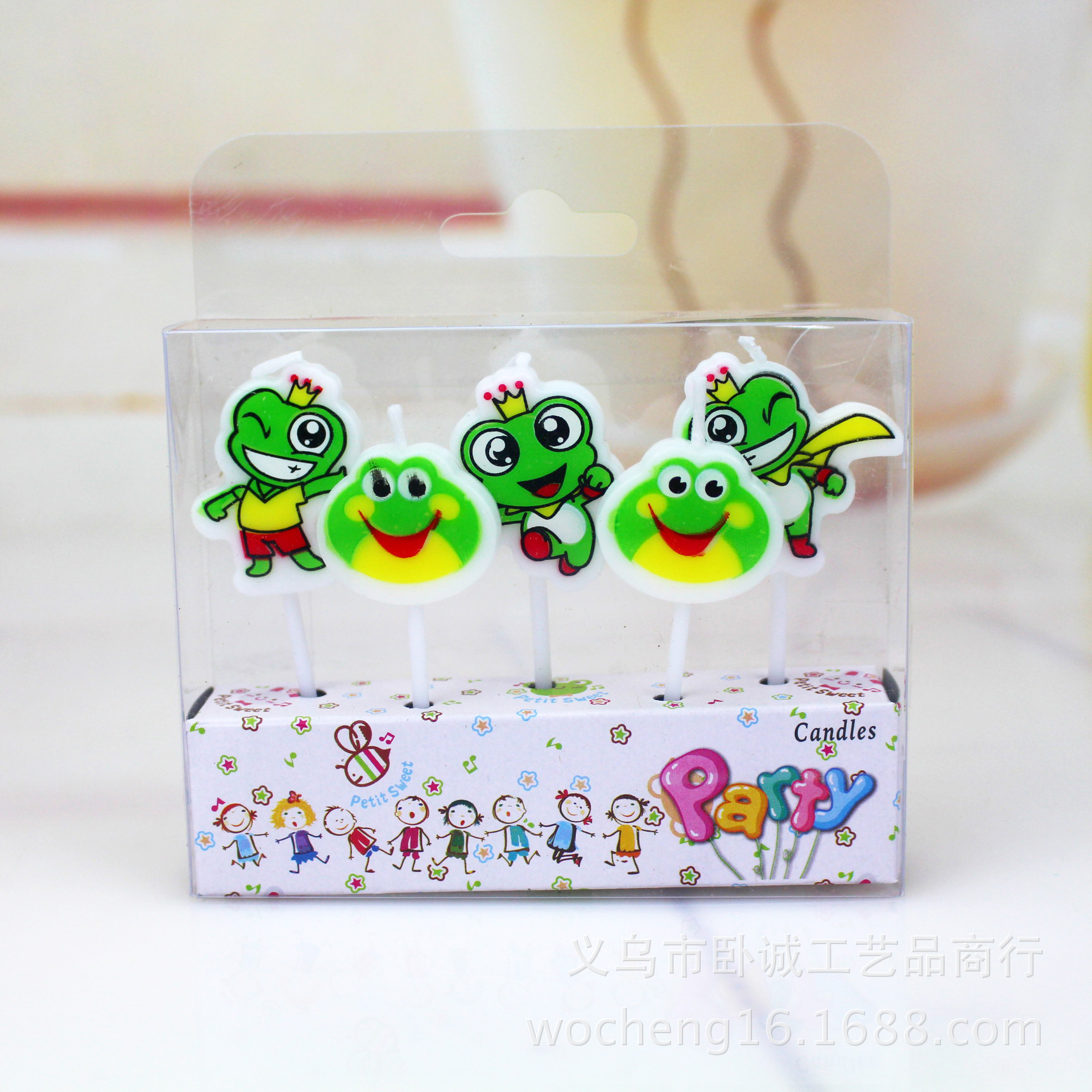 Lindo pastel de cumpleaños de dibujos animados vela creativa niños pastel de hornear decoración cera cumpleaños vela al por mayor